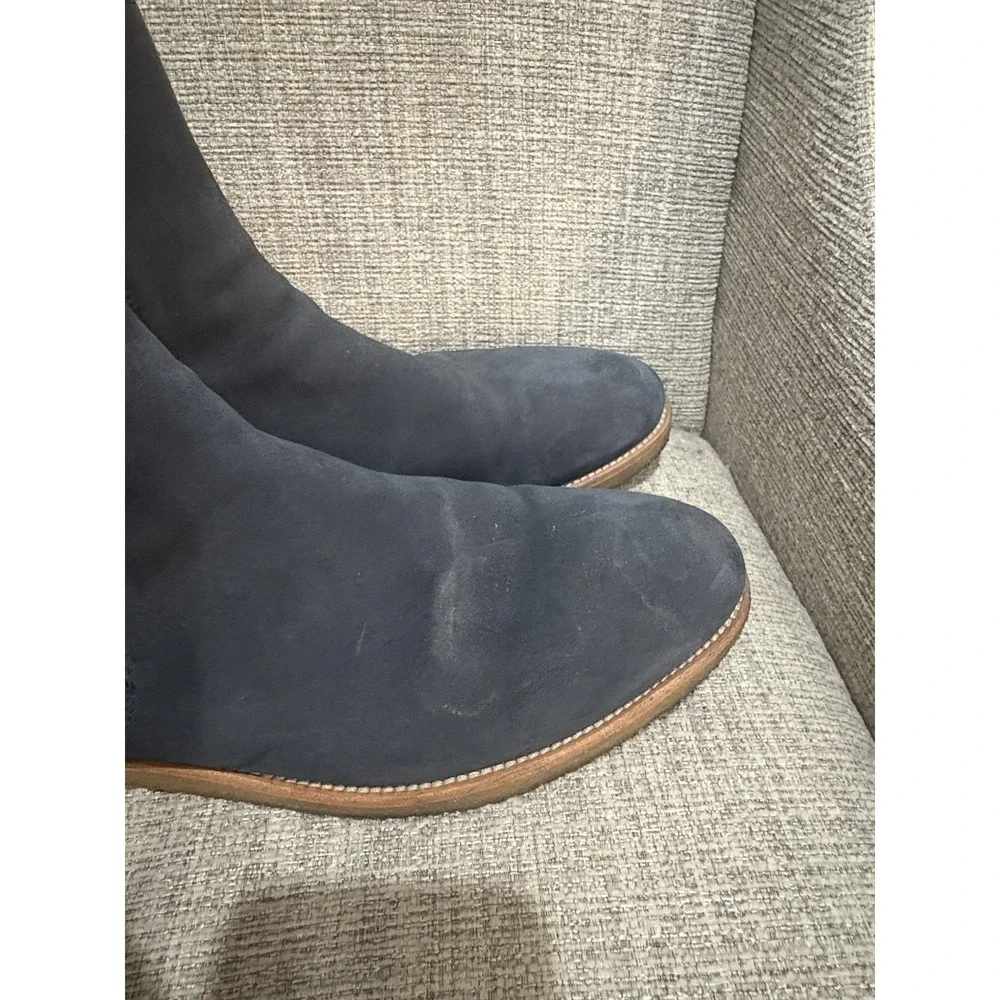 Men's Oro Suede Chelsea Boots Blue Size 12